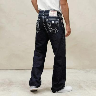 ZYLLO Hip Hop Streetwear Schwarze Jeans Mode Bestickt Y2k Gothic Straight Jeans
