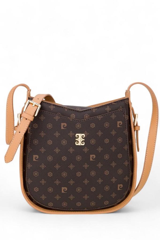 Original Pierre Cardin Brown Luxury Shoulder Bag Monogram Brown Women's Crossbody Bag