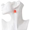 3 Pairs/Set Candy Color Acrylic Gummy Bear Drop Earrings for Women Korean Transparent Resin Jelly Bears Earring Sets Y2k Jewelry