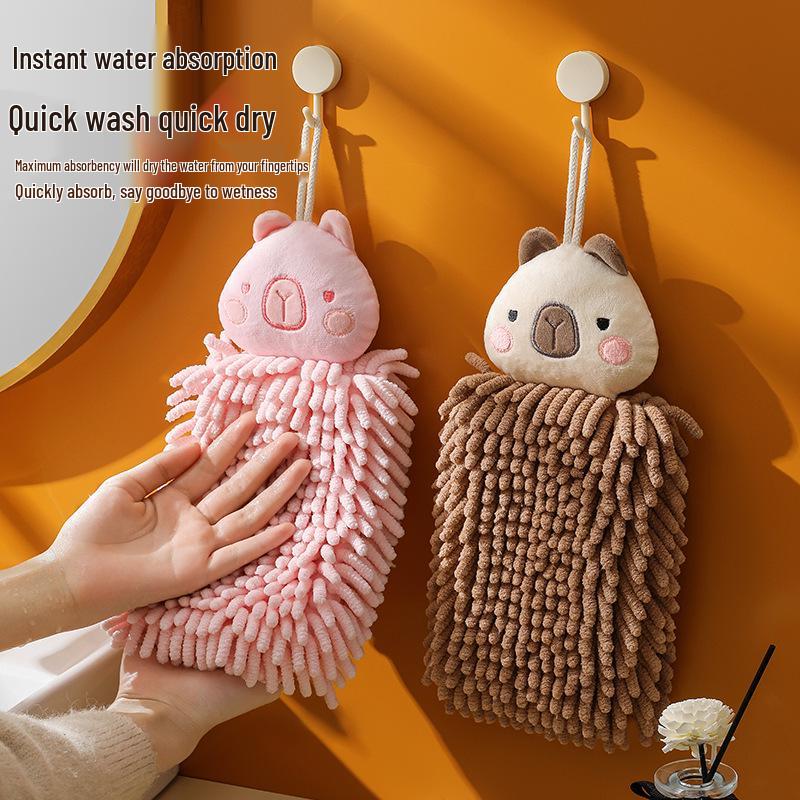 Kreslený kapiabara žinylkový ručník pro děti - Absorpční a zesílený pro kuchyň nebo koupelnu