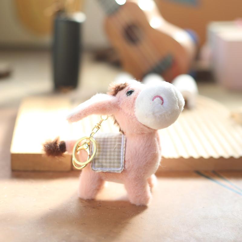 Cute Creative Stuffed Little Donkey Doll Cute Animal Soft Plush Toy For Children Birthday Gift Decor Home Bag Pendant Keychain