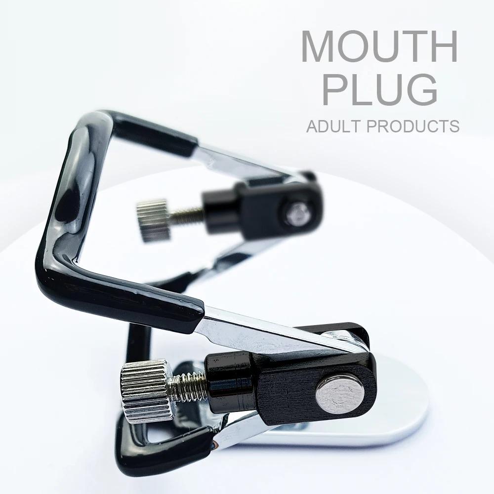 Oral Sex Bondage Mouth Plug Reusable Adult Sex Toys Adjustable Mouth Plug Slave Deep Throat Restraint Adult Sexual Products