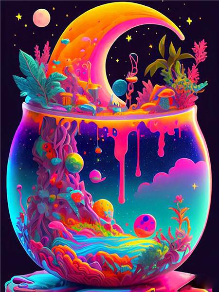 2023 Ice Cream Cup 5D Diamond Painting New Collection Mosaic Landscape Cross Stitch Embroidery Kit Cartoon Rhinestone Decor