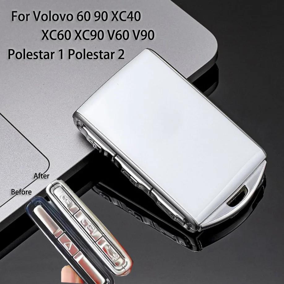 Genuine Leather For Volvo Xc40 Xc60 Xc90 S60 S90 V60 V90 Polestar 2 Polesta1 Car Key Case Auto Key Modification Car Accessories