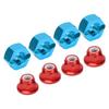 12mm Wheel Hex Hub Aluminum Alloy Upgrade Replace Extension Hex Drive Adapter with Prevent Slip Screws 1Celsius10 1Celsius12 RC Car