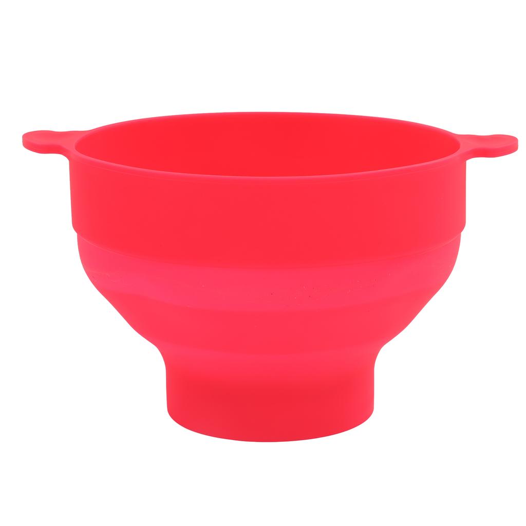 Mikrovlnná miska na popcorn s průhledným víkem a rukojetí, skládací silikonový výrobník popcornu pro