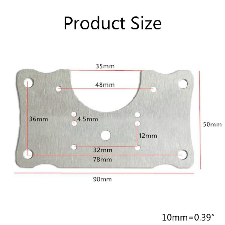 4Pack Stainless Steel Hinge Repair Plate Furniture Door Hinge Repair Accessories