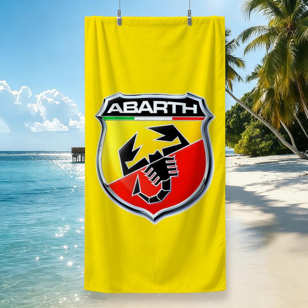 Marke Abarth Handtuch Mikrofaser Strandtuch, schnelltrocknend, sandfrei, ultrafeine Faser, super weich.