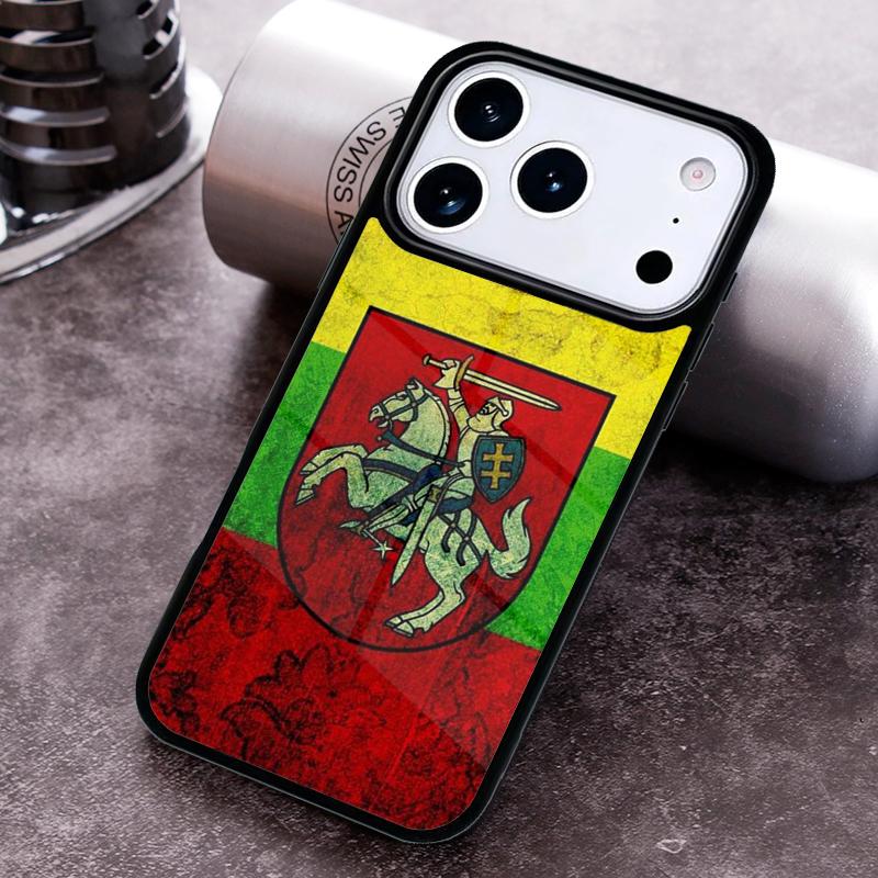Lithuania Flag print Phone Case for iPhone 17 16 15 Pro Max Air 14 13 12 11 Plus Shockproof Capa Cover