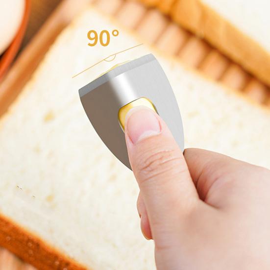 Stainless Steel Cheese Slicer Handheld Butter Cheese Cutter Right Angle Butter Knife Spreader Cheese Chopper for Home Kitchen