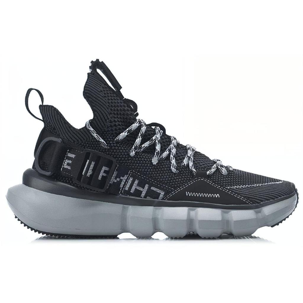 Li Ning Mittelhohe Basketballschuhe Damen Schwarz AGBP092-5