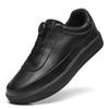 Men'S Spring New Genuine Top Layer Cowhide Low-Top Skate Shoes, Light Luxury Thick Sole German Trainers, Versatile White Casual Sports Sneakers