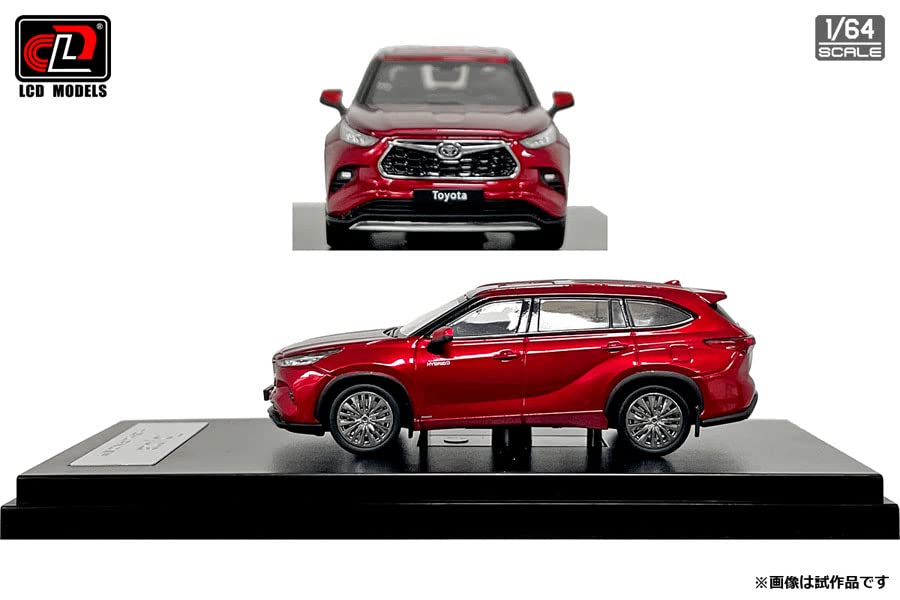 LCD MODELS 1/64 Toyota Highlander Red Finished Product