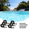 Kit di fissaggio per avvolgitore coperture solari 6 Pezzi Cinghie per coperture solari 6 Velcro 6 Clip Cinghie per coperture solari per piscine interrate