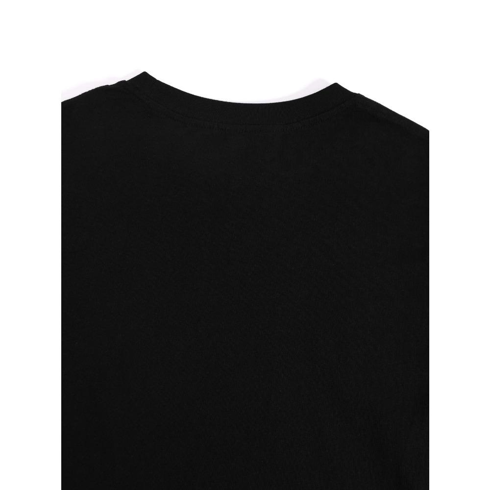 Lässiges Baumwoll-T-Shirt mit Rundhalsausschnitt, Geometrisches Muster, Kurze Ärmel