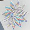 50 Stuks Regenboog Holografisch Acryl Vierkante Holo Plexiglas Tegels Iridescent Acryl Kunst Creatie