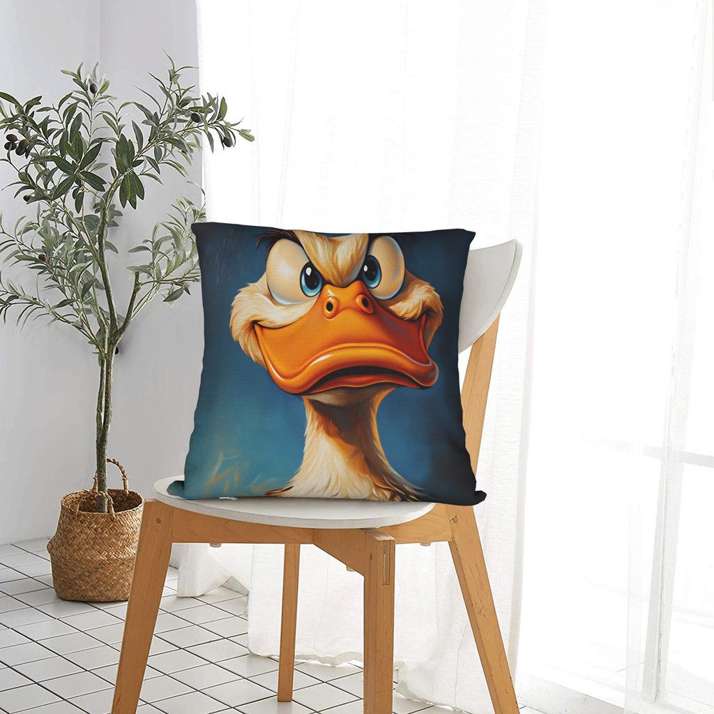 Funny Duck Pillow Case Soft Pillow Cover For Couch Sofa Bedroom Kawaii Pillowcases