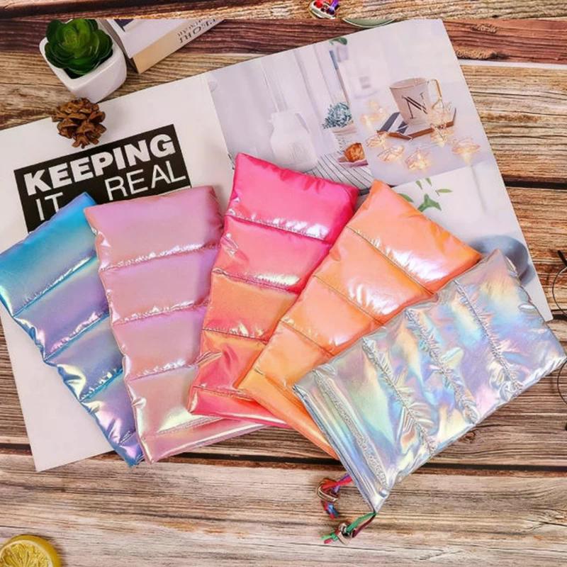 Thermal Phone Case Down Cotton Thermal Warm Cellphone Pouch With Drawstring Outdoor Phone Cover Bags Accessory For Overheating C