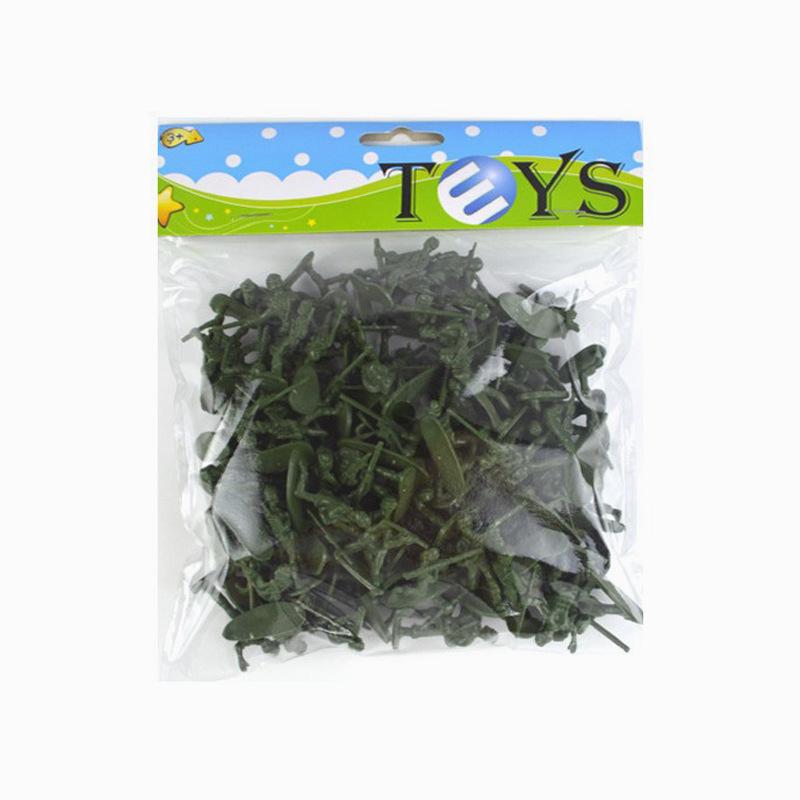 Military Soldier Toy Set: 100-Piece Special Forces Plastic Figures for Kids