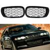 Black & Chrome Diamond Grille For BMW E46 Saloon/Touring Facelift 2002-2005 4Dr