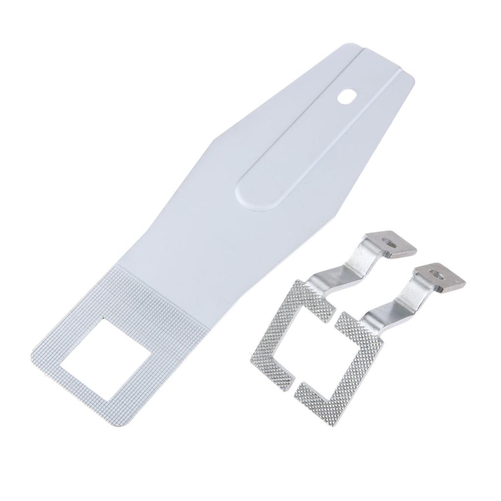 Metal Industrial Sewing Machine Work Clamp Foot(Presser Foot) and Feed Plate(Needle Plate) Set Fit For Juki 1900 Sewing Machine