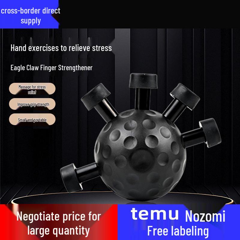 Portable Finger Gripper Hand Exercise Ball for Decompression and Strength Training