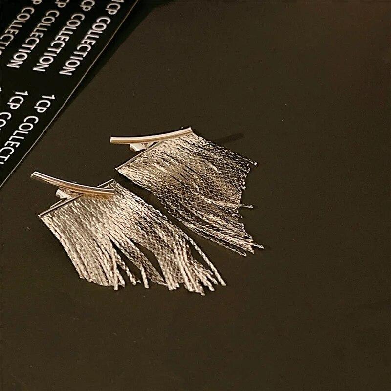 Boucles d'oreilles à la mode pour femmes, longues, couleur or, pendentif, bijoux, cadeaux, mariage, quotidien