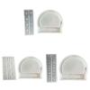 2Pieces Silicone Pendant Molds Wall Art Craft Moulds Home Decorations Molds Crafting Moulds Silicone Texture for Craft