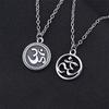 Creative Unique Sports Style Yoga Pattern Pendant Necklace Ornament Christmas Birthday Festival Gift