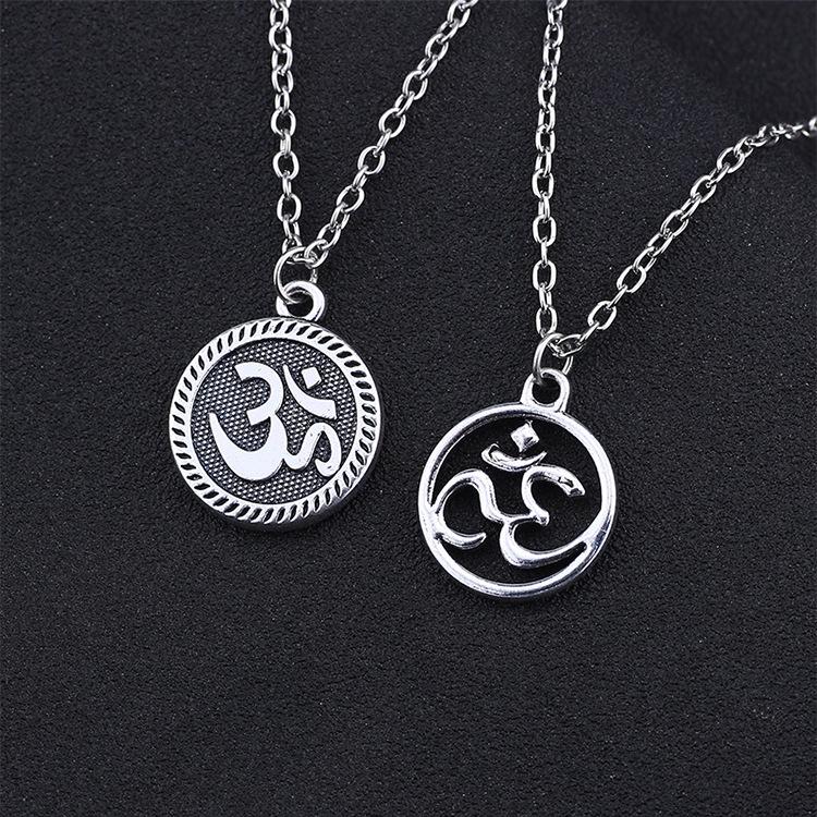 Creative Unique Sports Style Yoga Pattern Pendant Necklace Ornament Christmas Birthday Festival Gift