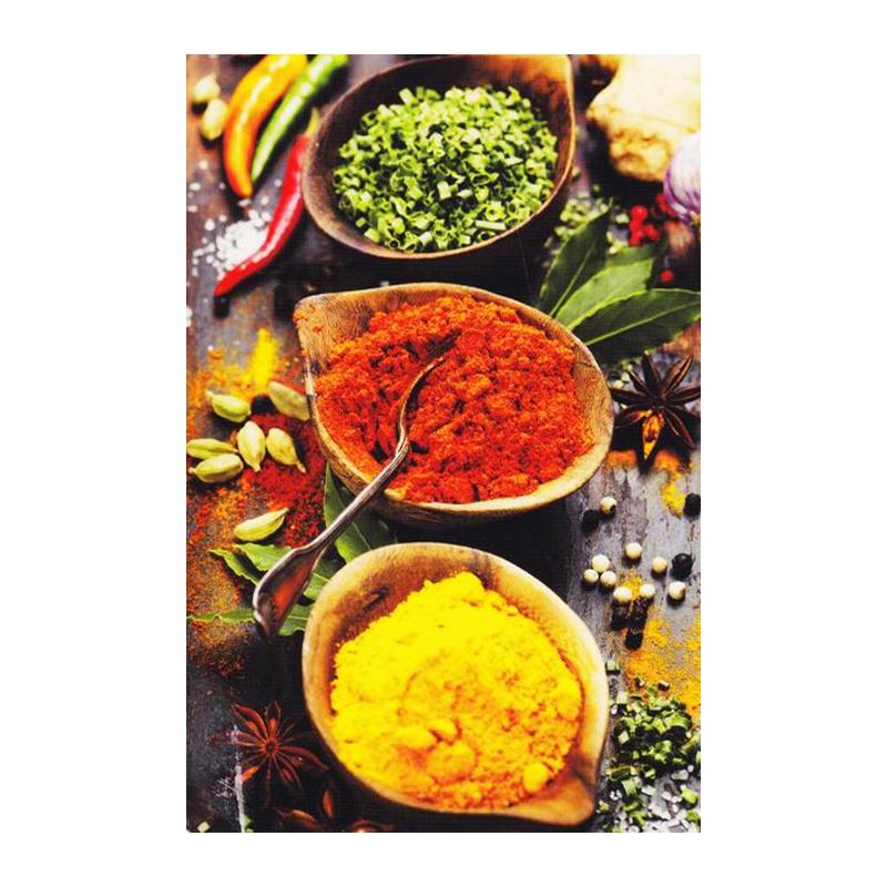 Poster da cucina Varietà di cucchiai di condimento Stampa su tela Pittura Immagine da parete Soggiorno Decorazione domestica moderna Senza cornice