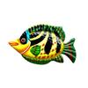 Large Metal Fish Wall Art Decoration Colorful Iron Sculpture Statues Garden Hanging Ornament for Balcony Dropshipping