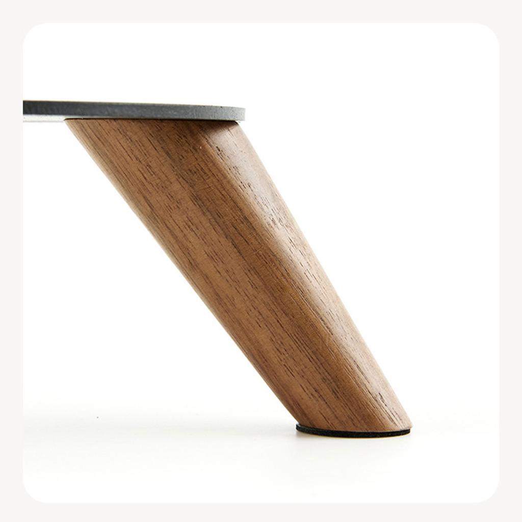 Speakers Dock Metal Constructions with Shock Absorbing Wood Pad for B&W Formation Wedge Speakers