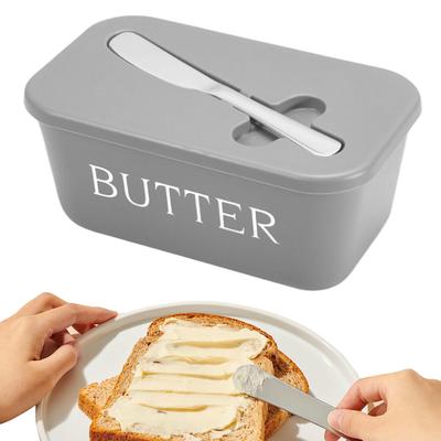 Butter Dish Butter Box with Cutter Airtight Cheese Container for Cooking Serving Camping Refrigerator Dining Fridge Counter