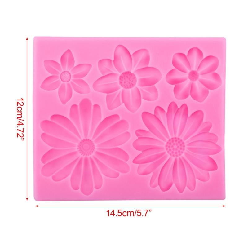 Daisy Shape Silicone Chocolate Mould Cake Decorating Baking Accessories