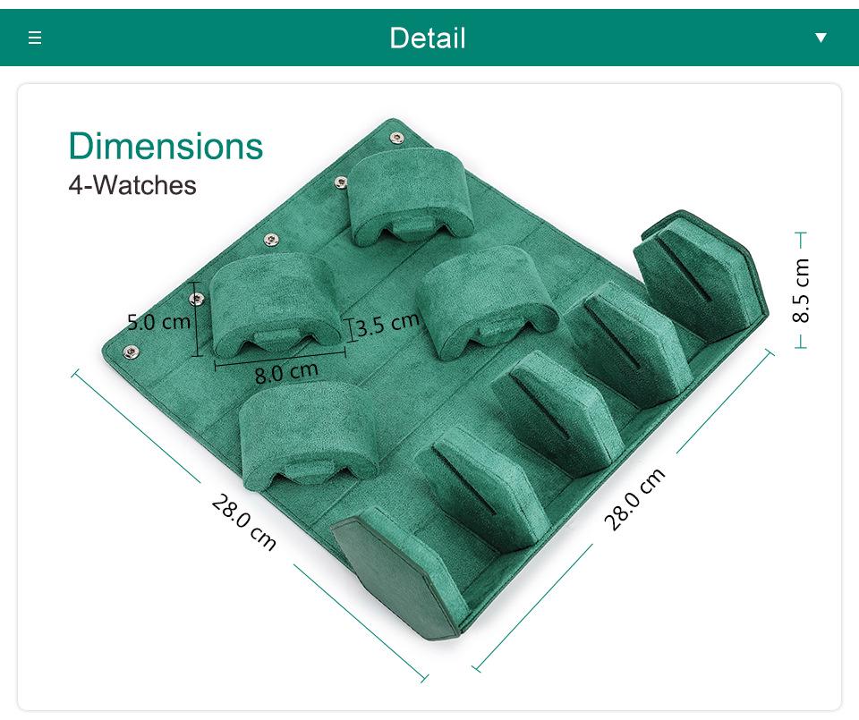 Hexagonal Genuine Leather Travel Wristwatch Box - Drop-Proof Four-Piece Set