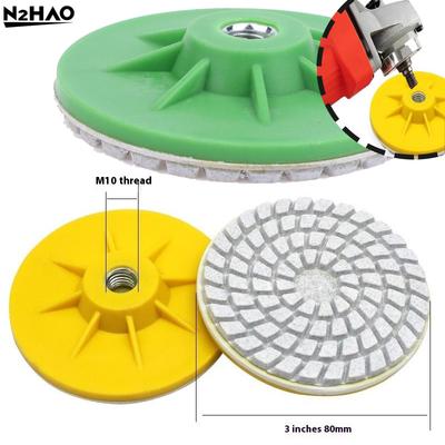 1PCS Diamond 80mm Ceramic Tile Trimming Polishing Disc Angle Grinder Dry Polishing Marble Quartz Stone Chamfering Grinding Edge