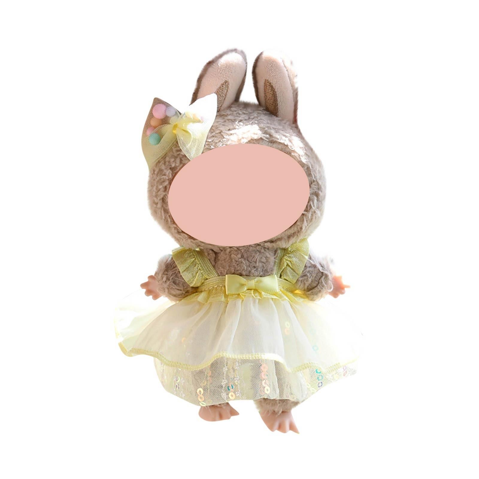 

Забавная одежда для кукол, плюшевые игрушки в стиле аниме и милые аксессуары,милые куклы одежда One Size жёлтый