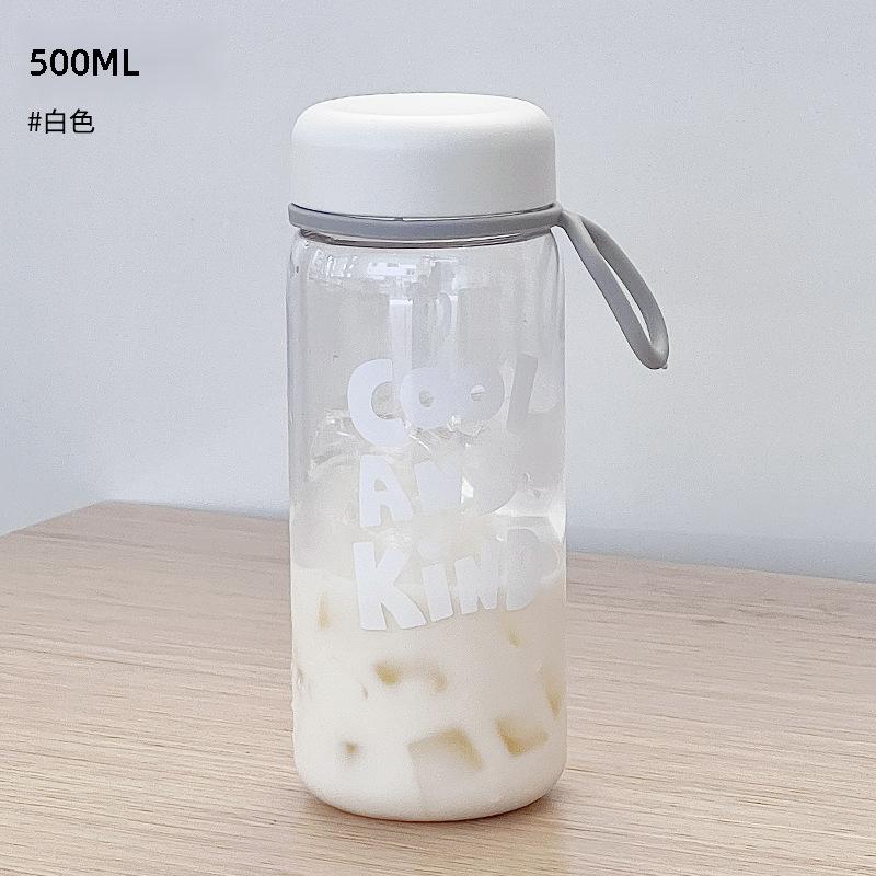 Water bottle Thickened Big Mac straw cup Large capacity flower teacup High value ice cup Summer portable plastic water cup