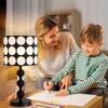 Modern LED Bedside Lamp with Unique Fabric Shade, 19.69-inch Cable, Bedroom Desk Light, E26 Base for Home Decor, Study, and Work Lighting