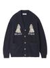 GELATO PIQUE [Homme] Jacquard Dog Cardigan Pmnt244972