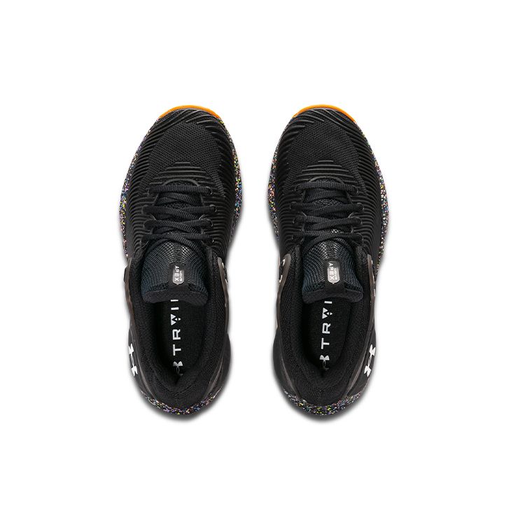 Under Armour Hovr Apex 2 Speckle Cushioning Non-Slip Low-Top Training Shoes Women Sneaker Black 3024558-001
