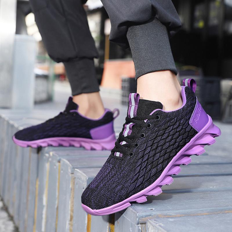 Горячая мода оранжевые мужские кроссовки распродажа мужская спортивная обувь дышащие — фото 6