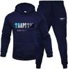 Trendy Brand Men's Trapstar Fleece-Lined Hoodie & Sweatpants Casual Fashion Sportswear Set
