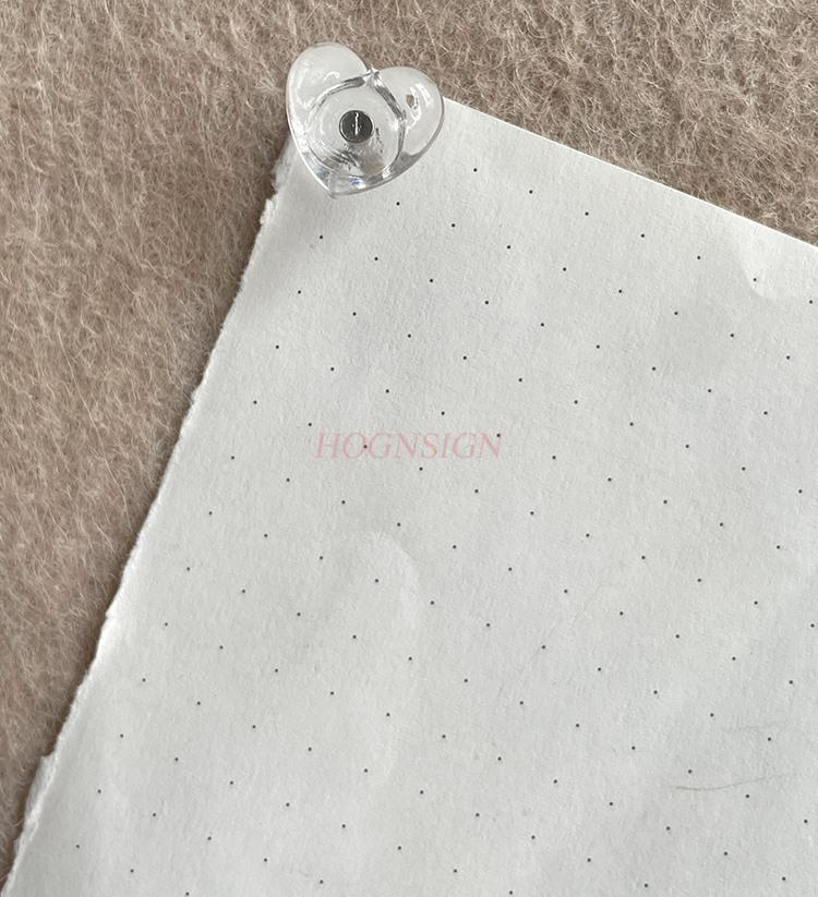 100pcs Love shaped push pin office stationery kindergarten photo wall message board decoration by nail silver needle