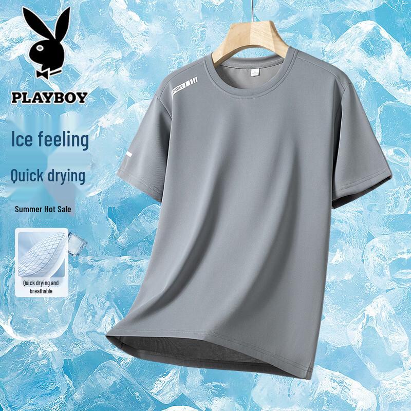 

PLAYBOY Men s Ice Silk Short-Sleeve T-Shirt XL