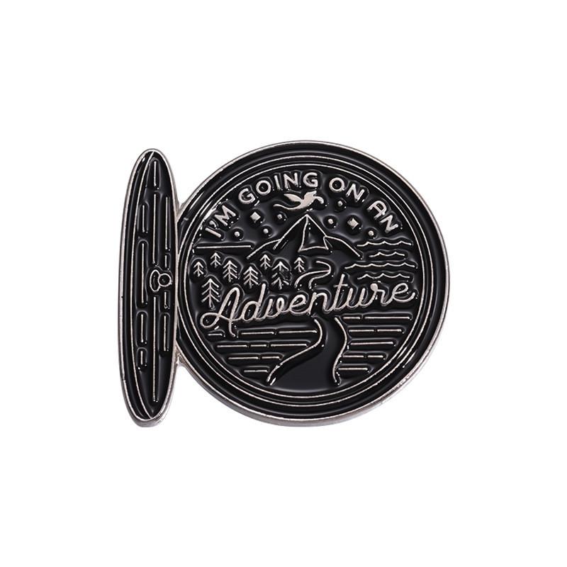 

Unique Brooch Alloy With Modern Graphic Design And Letter Elements For Trendy Accessorizing