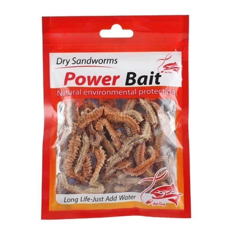 

Lifelike Dry Lugworm Sandworms Fishing Lures Saltwater Freshwater Feeder Sea Fishing Worms Smell Insect Soft Artificial Bait 10g 1 Pack