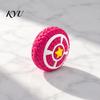 Interactive Pet Toys for Boredom And Anxiety Round Shield Dog Toy, Squeaky Latex Chew Safe Puppy Teething Fetch Teeth Cleaning Toy Small Medium