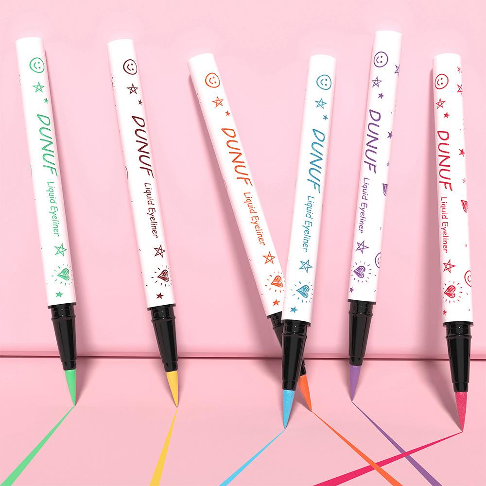 DUNUF 12-Color Waterproof Long-Lasting Eyeliner - Please Check Link Disclaimer for Foreign Trade Use